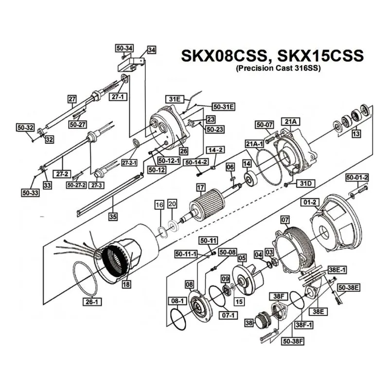 IFS BJM Item 201718 Seal Minder Parts, Accessories and Kits for the SKX08CSS Series Pumps - view 6