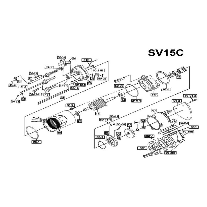 IFS BJM Item 201701 Power Cable Parts, Accessories and Kits for the SV15C Series Pumps - view 2