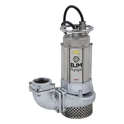 Industrial Flow Solutions 201223 BJM Pumps JX400SS JX Series Dewatering Pump 0.5 HP (1/2 Horsepower), 3450 RPM, 1 Phase (1 Ph)