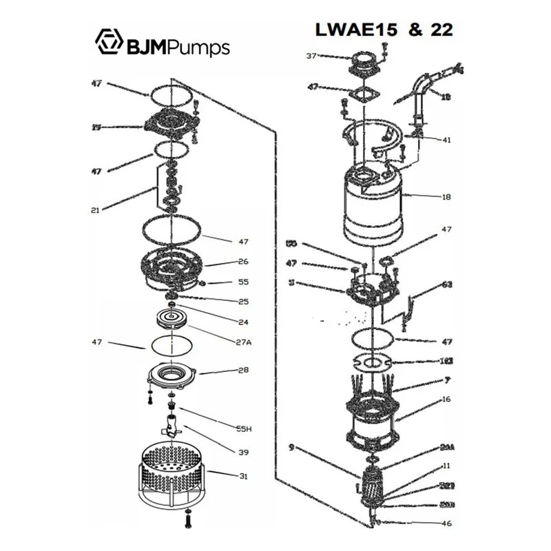IFS BJM Item 200083 Adapter Parts, Accessories and Kits for the LWAE15 Series Pumps - view 3