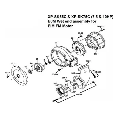 BJM Pumps Repair Parts, Kits & Accessories Part Number 200336 KIT, O-RING