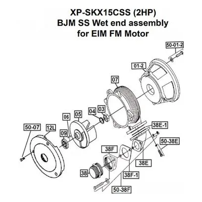 BJM Pumps Repair Parts, Kits & Accessories Part Number 200341 KIT, O-RING