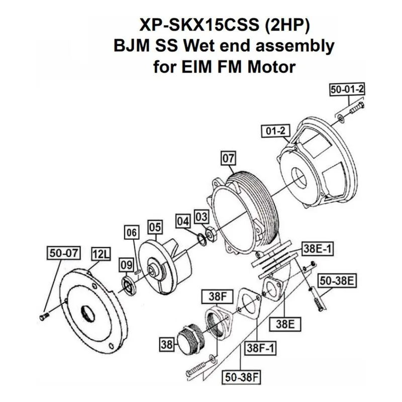 IFS BJM Item 203228 Screw Parts, Accessories and Kits for the XP-SKX15C Series Pumps - view 4
