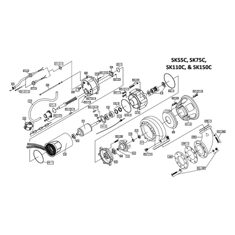 IFS BJM Item 203278 Screw Parts, Accessories and Kits for the SK55C Series Pumps - view 7