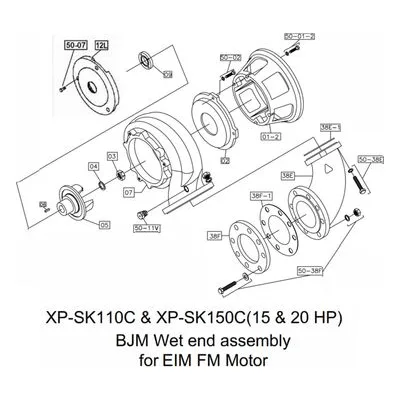 BJM Pumps Repair Parts, Kits & Accessories Part Number 200337 KIT, O-RING