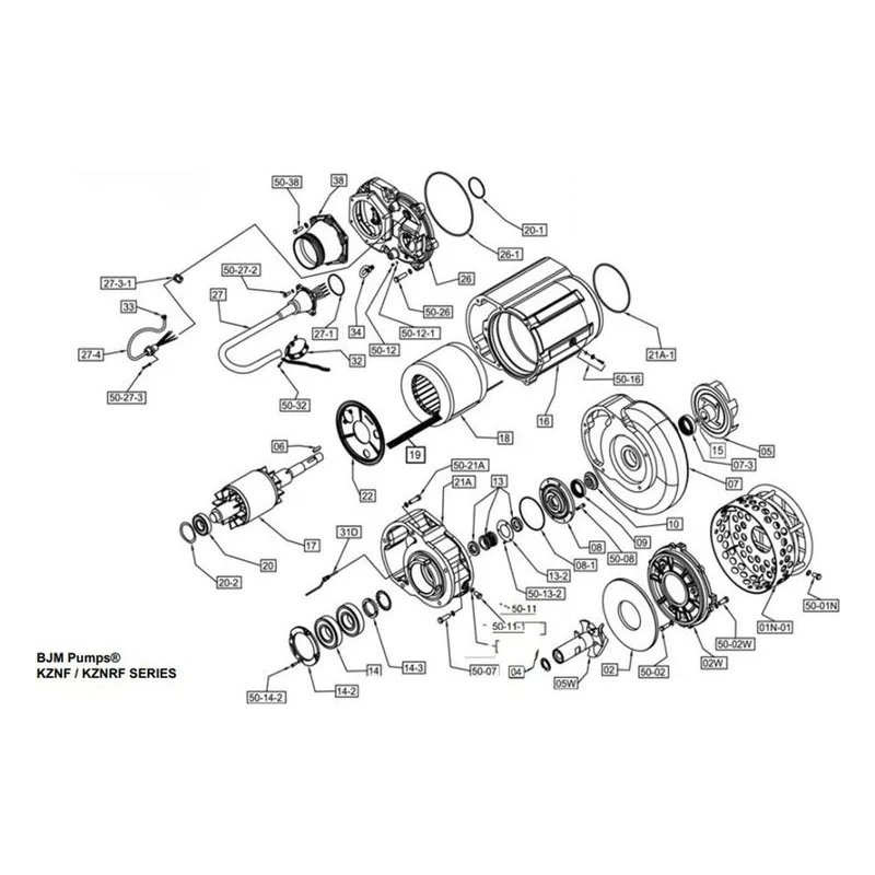 IFS BJM Item 200433 Mechanical Seal Parts, Accessories and Kits for the KZN220F Series Pumps - view 4