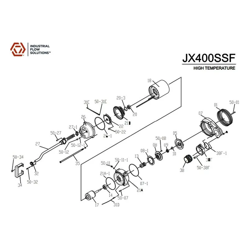 IFS BJM Item 202302 Rotor Parts, Accessories and Kits for the JX400SSF Series Pumps - view 4