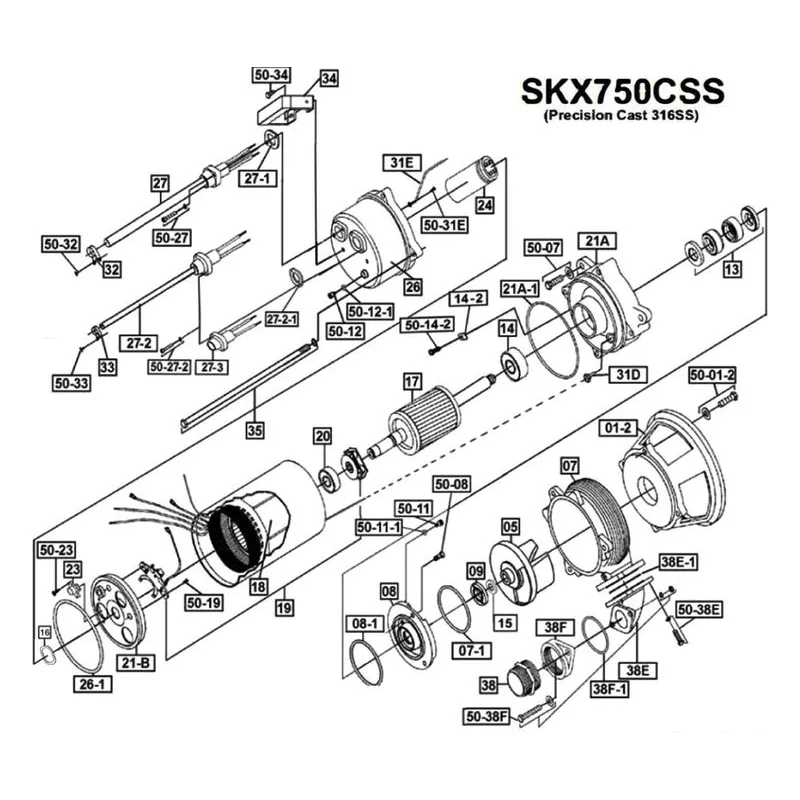 IFS BJM Item 201718 Seal Minder Parts, Accessories and Kits for the SKX750CSS Series Pumps - view 8