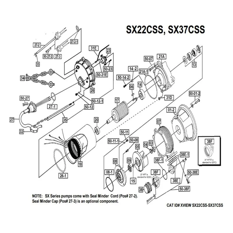 IFS BJM Item 201718 Seal Minder Parts, Accessories and Kits for the SX22CSS Series Pumps - view 4