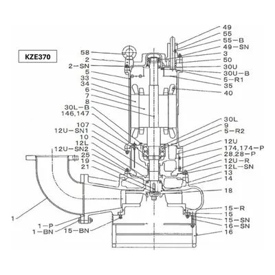 BJM Pumps Repair Parts, Kits & Accessories Part Number 205732 Eyebolt