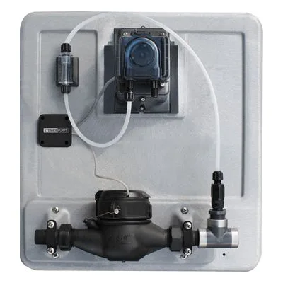 Stenner E10PHM71S74 Econ FP Series Flow Activated Peristaltic Meter System, 120V, 60 Hz, 60 RPM, 24VDC Brushless Motor.