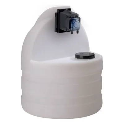 Stenner E10LHMA1S36 Econ LD Series Low Dose Peristaltic Metering Pump, 15 Gallon White Polyethylene Tank, Polycarbonate Housing