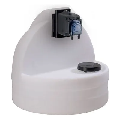 Stenner E20PHH81S71 Econ FP Series Flow Activated Peristaltic Meter System, 7.5 Gallon White Polyethylene Tank, 120V, 60 Hz