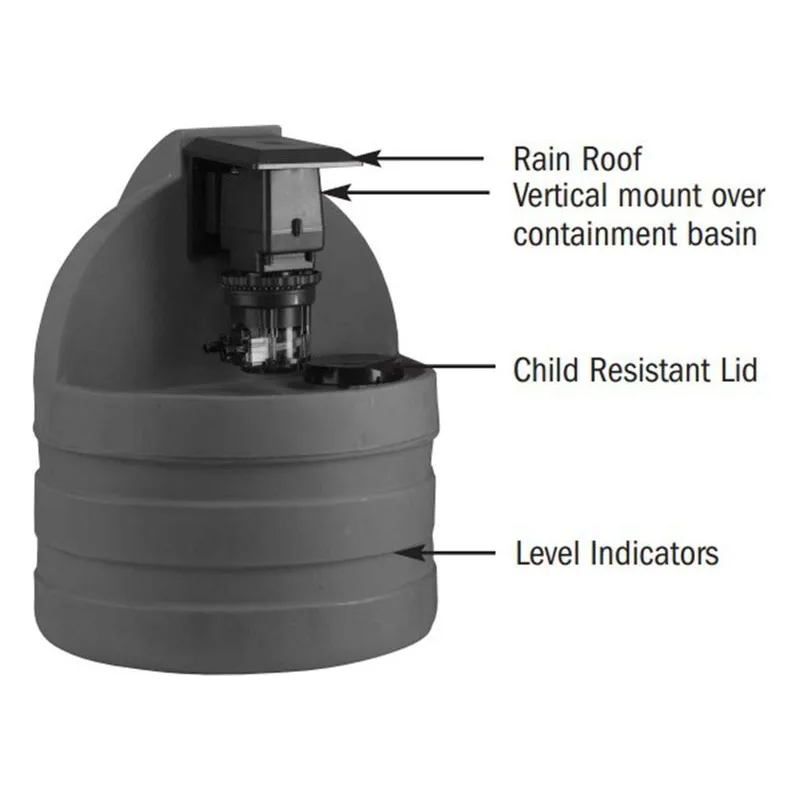 Stenner S3N45MFL2A2SUAA Classic Series Peristaltic Tank Systems Single Head Fixed Tank System Tank System - view 2