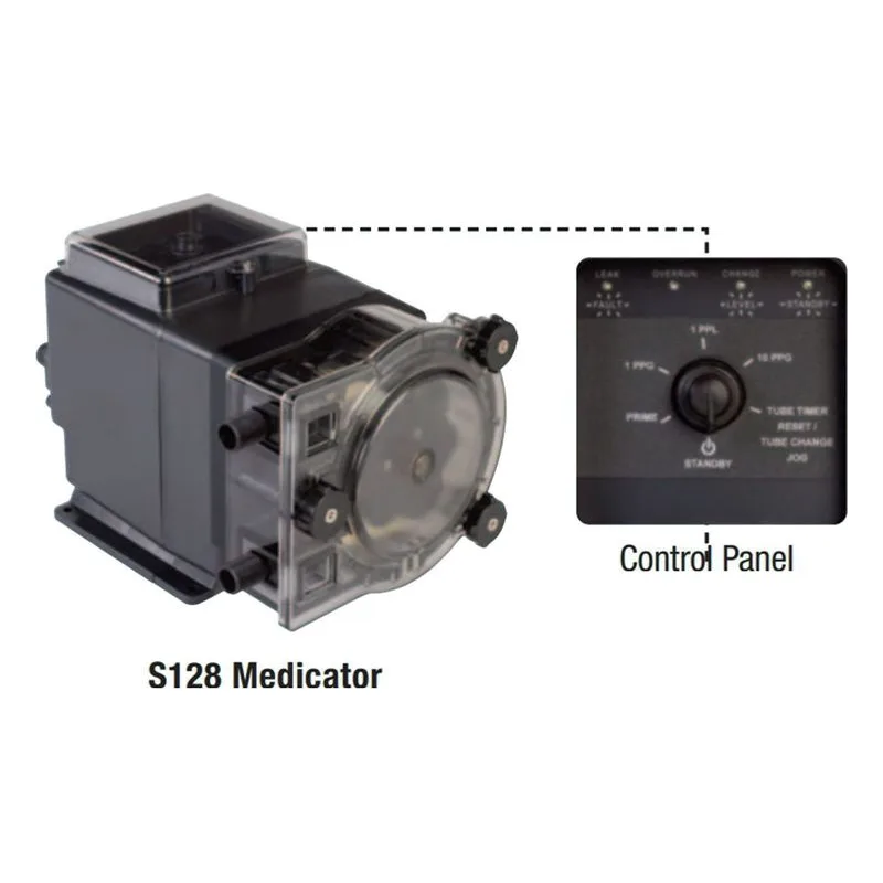 Stenner S4M8XAA3012 S128 Medicator Peristaltic Metering Pump S128 SERIES Control Panel - view 3