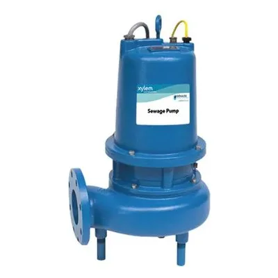 4SD 4SD52H4BDEH 3 HP, 60 Hz, 460 V, 1750RPM, 4", 125 # ANSI flange, Heavy Duty Cast Iron WS BHF Series Sewage Pumps