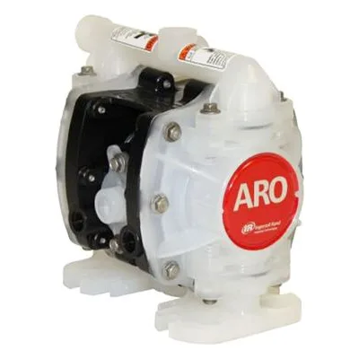 Ingersoll Rand PD01E-HDS-DCC-A ARO 1/4" Non-Metallic Compact Series Air Operated Double Diaphragm Pump, Hytrel Diaphragms