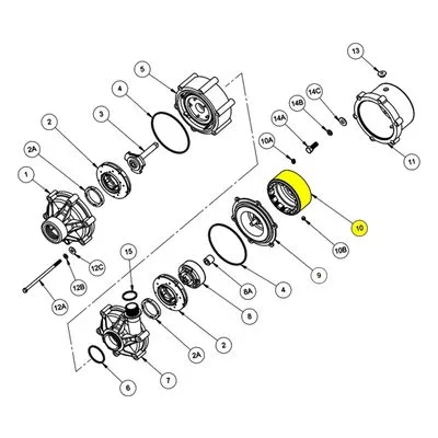 Finish Thompson A101990-15 Pump Repair Spare Part Drive Magnet Assembly