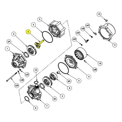 Finish Thompson A103270-1 Pump Repair Spare Part Impeller Drive Shaft