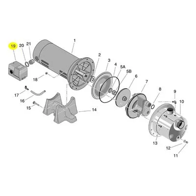 STA-RITE CJ90F Pump U217-1204 Repair Part. PRESSURE SWITCH 40-60# A Pentair Brand.