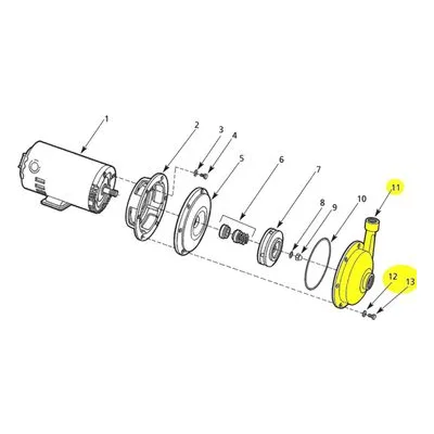 AMT Pump Repair Part 5530-001-98, CASING XSS 1.50 IN X 1.25 IN SUBGRP
