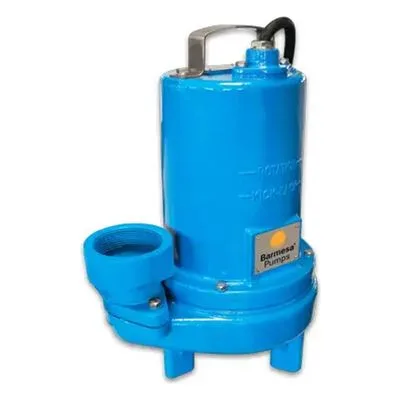 62180508 Barmesa 2BSE/3BSE102SS Solids-Handling Submersible Pump, 1 HP (Horsepower), 230V, 1 Phase (1 Ph), 60 Hz