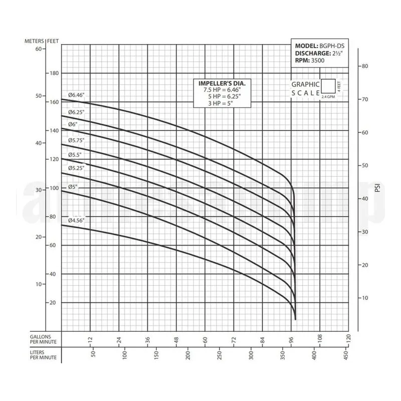 Barmesa Submersible Pump 62170624 BGPH502DS Performance Curve, SilCar/SS & Car/Cer/SS Oil Lubricated Double Mechanical Seal - view 2