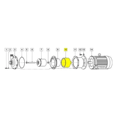 March Pumps Number: 0157-0005-0100 Repair Part - Drive Magnet Assy (1.125 Bore)