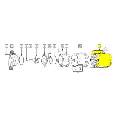 March Pumps 0809-0124-1000 Repair Parts, Kits & Accessories, Motor (AC) 230V 50/60HZ 3500RPM w/Base 36" Cord