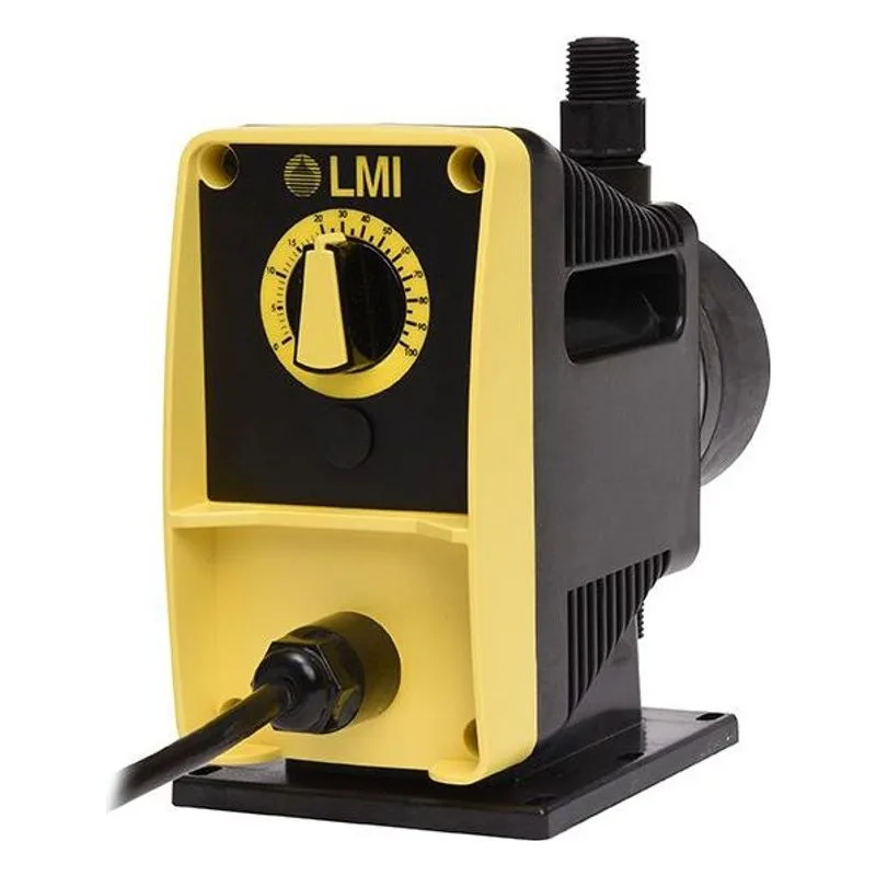 LMI PD042-920NI PD Series Chemical Metering Pump, Right Angle View. - view 3