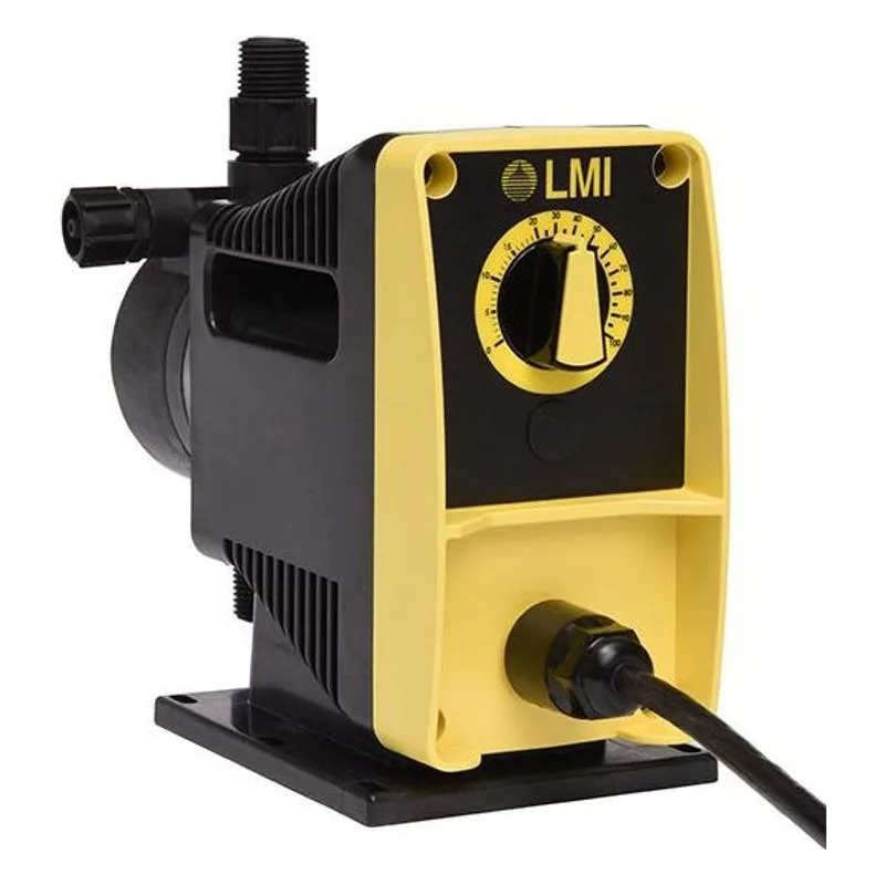 LMI PD042-920NI PD Series Chemical Metering Pump, Left Angle View. - view 4