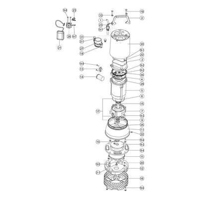 Stancor SSD-200/115/1 Pump, Dewatering Avenger SSD Series.