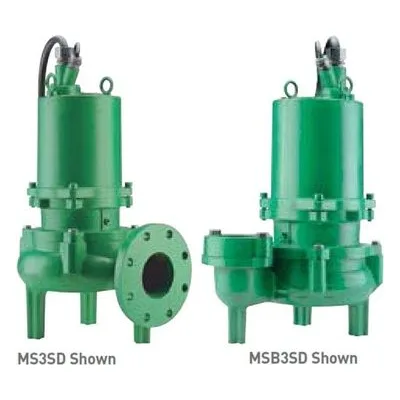 Myers MS3SD Series Wastewater Solids Handling Pump - Model: MS3SD100M2-6 / Engineering #: 28223E001. A Pentair Brand.