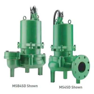 Myers MS4SD Series Wastewater Solids Handling Pump - Model: MS4SD200M2-6 / Engineering #: 28226E001. A Pentair Brand.