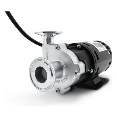 CHUGGER PUMP® TRI-XCPSS-CI-1 Tri-Clover X-Dry Center Inlet Model, Tri-Clamp Fittings