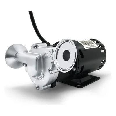 CHUGGER PUMP® TRI-XCPSS-IN-1 Tri-Clover X-Dry Inline Inlet Model, Tri-Clamp Fittings