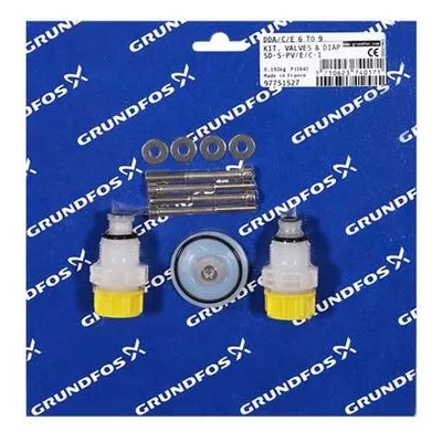 Grundfos 97751527 Kit, Valve / Diaphragm SD-S-PV/E/C-1 Dosing Pump Kits