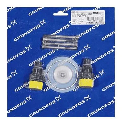 Grundfos 97751515 Kit, Valve / Diaphragm SD-L-PVC/V/C-1 Dosing Pump Kits