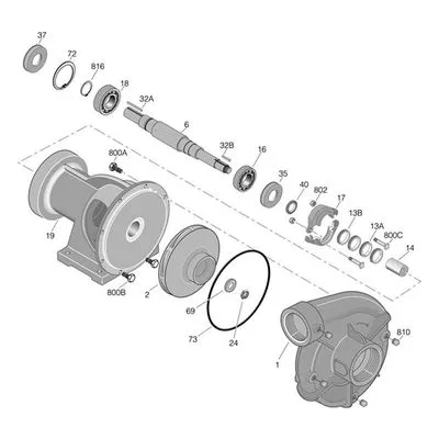 Berkeley B86070 B3ZRM CI NPT CW 9" FULL Water Truck Pump