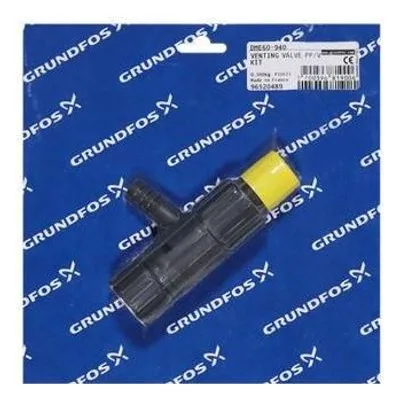 Grundfos 96520489 Dosing Pump Kits, Kit, venting valve, DME60-940 PP/V/C Chemical Metering Pumps Replacement Parts