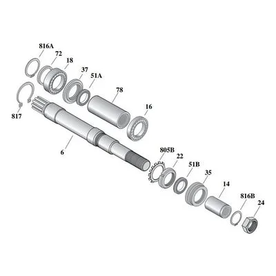 Berkeley Pumps B73052 Replacement Shaft Kit B6ZRHS MEGA