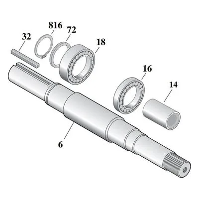Berkeley Pump Replacement Shaft Kit Part B79126 for Centrifugal & Irrigation Industrial Pumps