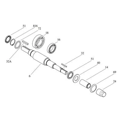 Berkeley Pumps Repair Part - SHAFT KIT B10J/B8J FRAME MOUNT. Catalog Number: B85809. A Pentair Brand.