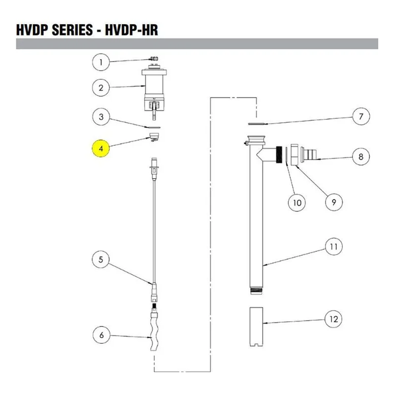 Finish Thompson J102957-2 FTI HVDP-HR Seal Carbon Ceramic EPDM Pump Tube Part - view 2