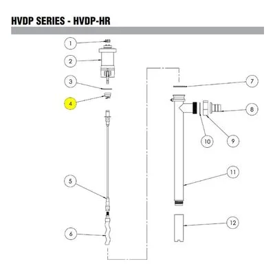 J102957-1 FTI HVDP-HR Seal Carbon Ceramic FKM Pump Tube Part Finish Thompson