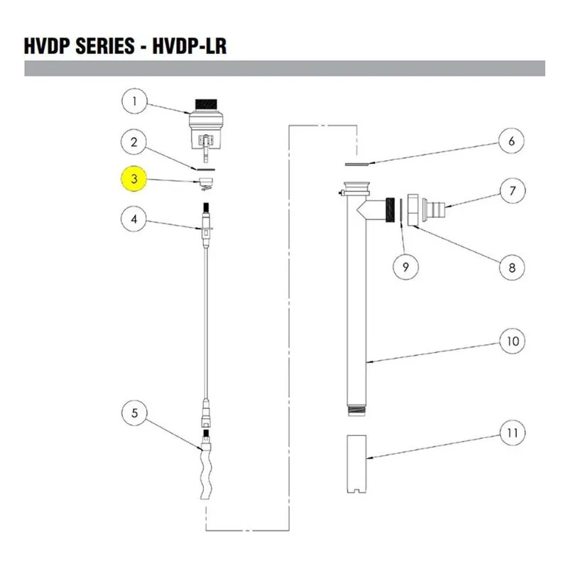J102957-1 FTI HVDP-LR Seal Carbon Ceramic FKM Pump Tube Part Finish Thompson - view 3