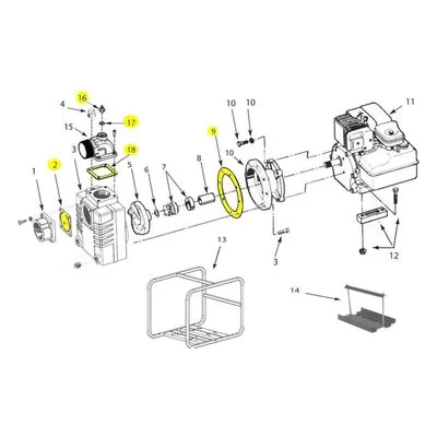 AMT Pump Repair Part 327A-300-90, VITON GASKET / O-RING MNPT SUBGROUP/ KIT