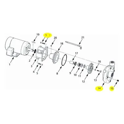 AMT Pump Repair Part 4250-003-98, CASING XSS 3X2 SUBGRP