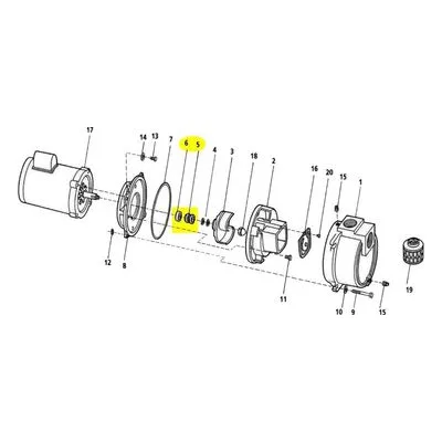 AMT Pump Seal Kit 1640-165-90 Assembly, 5/8" VITON TYPE 21 SIC CARBIDE SUBGROUP 316A-95 & 316B-95