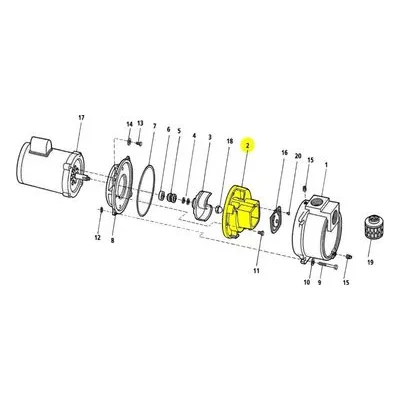 AMT Pump Repair Part 3163-150-09, VOLUTE XCI MACHINED 316A-95 & 316B-95